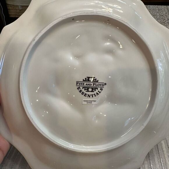 Fitz and Floyd Essentials Holiday Bells‎ Christmas Cookie Canape Plate 9” - Picture 4 of 5